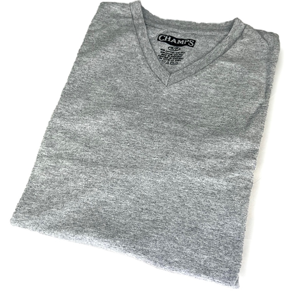 Champs Gray V-Neck T-Shirt - New